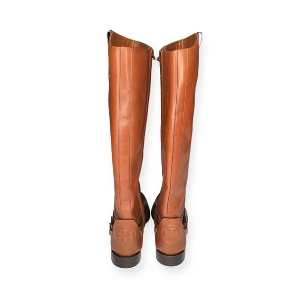 Tory Burch Colton Leather Riding Knee High Boots in Almond Size 7. - Picture 7 of 13